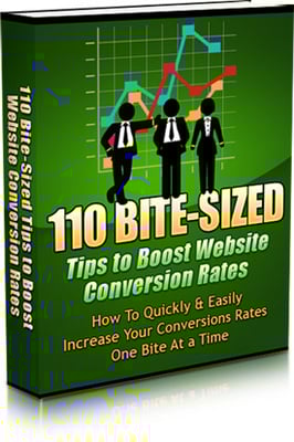 Product picture 110 Bite Sized Tips To Boost Website Conversion Rates MRR